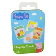 Peppa Pig Playing Cards in Collector Tin Box NEW Sealed