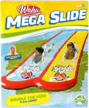 New Wahu Mega Slide Double Slip & Slide Lanes Backyard Water Slide 7.5m Long AUS