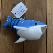 NEW Bath & and Body Works Blue SHARK Whale Pocket Bac Hand Gel Holder Keychain
