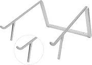 XUMIUZIY Portable Laptop Stand, Ergonomic Adjustable Computer Stand, Laptop Aluminium Tablet Riser Foldable Portable Notebook Holder Silver
