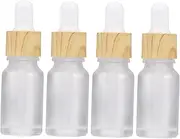 EPIGEIST 4pcs Portable Dropper Bottles for Essential Oils Lightweight Glass Containers for Travel for DIY Perfumes and Liquid Storage Capacity Each