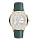 EMPORIO ARMANI亞曼尼經典綠色皮帶腕錶43mm(AR11233)