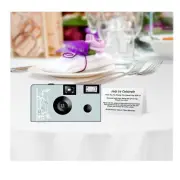 5 pack Elegance of Romance Single Use Disposable Cameras, beach wedding (F50411)