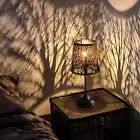 Table Lamp with Dimmer, 3 Levels Dimmable Touch Switch, Black Shadow Table Lamp,