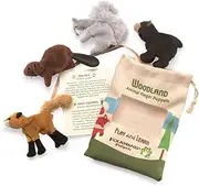 Folkmanis Woodland Animal Finger Puppet Set