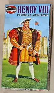 Airfix King Henry VIII - #02501-4 mint in box 1/12th scale SnapnGlue model kit