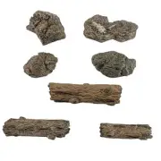 Artificial Tree Stump Mini Garden Figurines Stumps Ornaments Miniature Stone