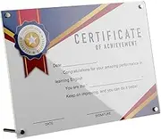 Gogogmee Acrylic Certificate Photo Frame A4 Document Frame for Graduation Office Wall Display