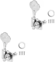 BESTonZON 2 Sets Bass Tuning Peg Guitar Tuning Keys Metal Classic Part Right Hand