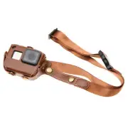 PU Leather With Shoulder Strap Safe Solid Camera Case Bag For Gopro Hero 6/5