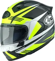 Arai Quantic Mark, full face helmet , color: Black/Grey/Neon-Yellow/White , size: M