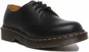 Dr Martens 1461 3 Eyelet Shoe Yellow Stich In Black Size UK 3 - 13