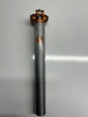 WR Compositi Opera seatpost carbon silver with orange 30.0mm