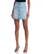 L'Agence Kris Denim Mini Skirt