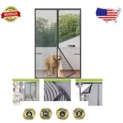 Customizable Magnetic Screen Door - 48" x 78" Mesh, Perfect for Homes and Patios