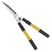 9" Telescoping Handle Hedge Shear Wavy Edge Steel Blade Branch Twigs Cutter