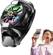 Phone Cooler - Back Clip Cell Phone Cooler - Portable Cell Phone Cooling Fan with RGB Lighting, Semiconductor Mobile Phone Cooling Fan for Game
