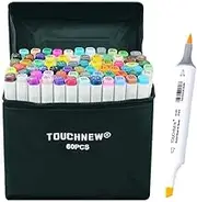 Alcohol-based Art Markers Brush Tip: for Boys and girls Artists Adults Coloring Drawing Sketch Animation Design - Brush Chisel Dual Tip - 60 Colors with Marker Pen Bag