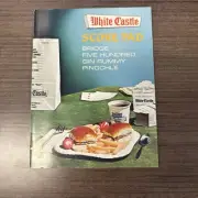 White Castle Score Pad Vintage “Bridge Five Hundred Gin Rummy Pinochile" Unused