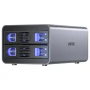 Unitek External Hard Drive Enclosure - 2-Bay - Supports both 2.5" &3.5"SATA HDD/SDD - Max Capacity 40TB [S1308A]
