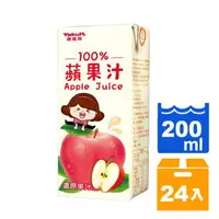 在飛比找樂天市場購物網優惠-養樂多100%蘋果汁200ml(24入)/箱 【康鄰超市】