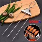 2/3 Way Grill Skewers Shrimp Skewers Stainless Steel Grilling Sticks Bbq Kebab