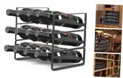 3 Tier Tabletop Stackable Wine Rack，Countertop for Kitchen Pantry 3-tier