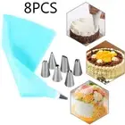 Stainless Steel Baking Mold Ice Cream Tool Pastry Bag Icing Piping Nozzles