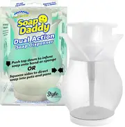 Scrub Daddy Soap Daddy Stylish Countertop Soap Dispenser with Dual Control