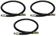 (3) ea Apache 98399070 1/4" x 48" 5000psi 100R2AT Universal Hydraulic Hoses