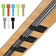 80 Pcs Hook and Loop Cable Ties, Self-Stick Fastening Cable Straps, Adhesive-Backed Cord Organizers, Cable Securers, Everyday Home and Office Staples(Red,Blue,Yellow,Green)