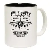 Jet Fighter Maximum Altitude Plane Mug Cup