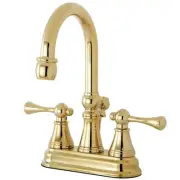 Kingston Brass KS261.BL Restoration 1.2 GPM Centerset Bathroom - Brass