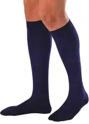 Mens compression Dress Socks 20-30mmHg Activa Men's Closed Toe (Navy) Small