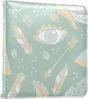 Green Bohemian Flowers Photo Albums Picture Book For Photos Self Adhesive Scrap Book Photo Albums Picture Albums For All Size Pictures 4x6, 6x8