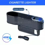 Wireless Charging Car Seat Gap Organizer with 40W Usb-C/Lightning Fast Charge Ca