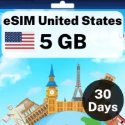 eSIM United States - 5 GB - 30 Days - Travel eSIM | QR code activation