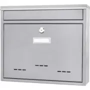 BARSKA Locking Wall Mount Mailbox 12.3" H X 14.2" W, Small Size Steel Material