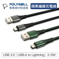 在飛比找Yahoo奇摩購物中心優惠-POLYWELL USB-A To Lightning 公對