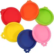 6Pcs Silicone Can Lids Compact Pet Food Covers for Cat Food Storage Household Sealing Lid Keeps Food Fresh Easy to Use with Handy Puller