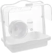 ORFOFE Portable Hamster Carrier Case Transparent Travel Cage for Small Animals Breathable Design with Ventilation for Hamsters Mice and Ferrets Outdoor Pet Cage