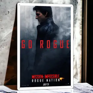 不可能的任務：失控國度 電影海報鐵皮畫 臺灣製造全現貨 Mission: Impossible Rogue Nation