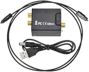 Digital to Analog Audio Converter Optical Fiber Toslink Coaxial Signal to RCA R/L Audio Decoder SPDIF ATV DAC Amplifier