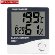 Digital Temperature Humidity Meter Electronic Lcd Thermometer Hygrometer Clock