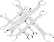 BLBMTCBCAG 6Pcs/Set 6-19mm 6 Point Chrome Vanadium Steel Metric Flared Nut Spanner Wrench Sheet Metal Tools