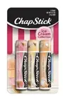 ChapStick Ice Cream Strawberry, Vanilla Bean, Ice Cream-Orange Sherbet 3PK New