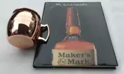 Gift Combo "My Autobiography" Maker's Mark Book and SS Copper-toned Mule Mug NOS