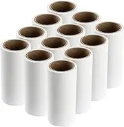 Ikea BASTIS Refills For Lint Roller, Self-Adhesive, Sticky & Disposable, White, Set of 12 x 60-Sheet Rolls