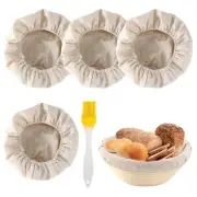 Round Bread Proofing Basket Cloth Liner, 10in Bread Proofing Cover Banneton P...