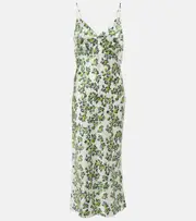 [Emilia Wickstead] Emilia Wickstead Trinny floral silk satin slip dress AU 14 white